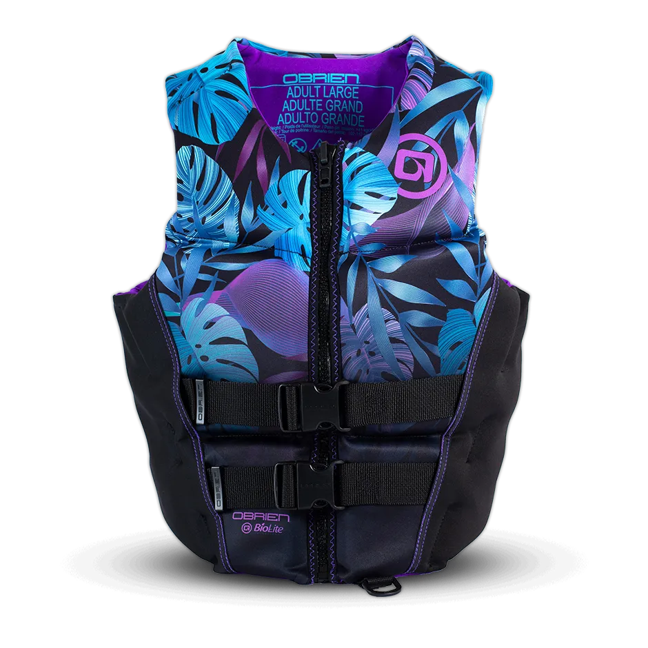 O'Brien Women's Flex V-Back Neoprene CGA Vest - Purple