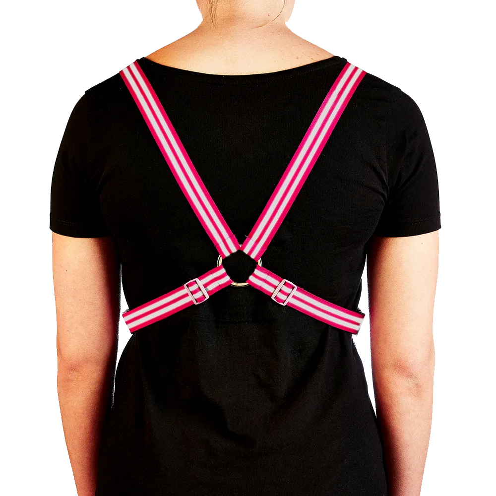 Reflective Cycling Harness - Magenta