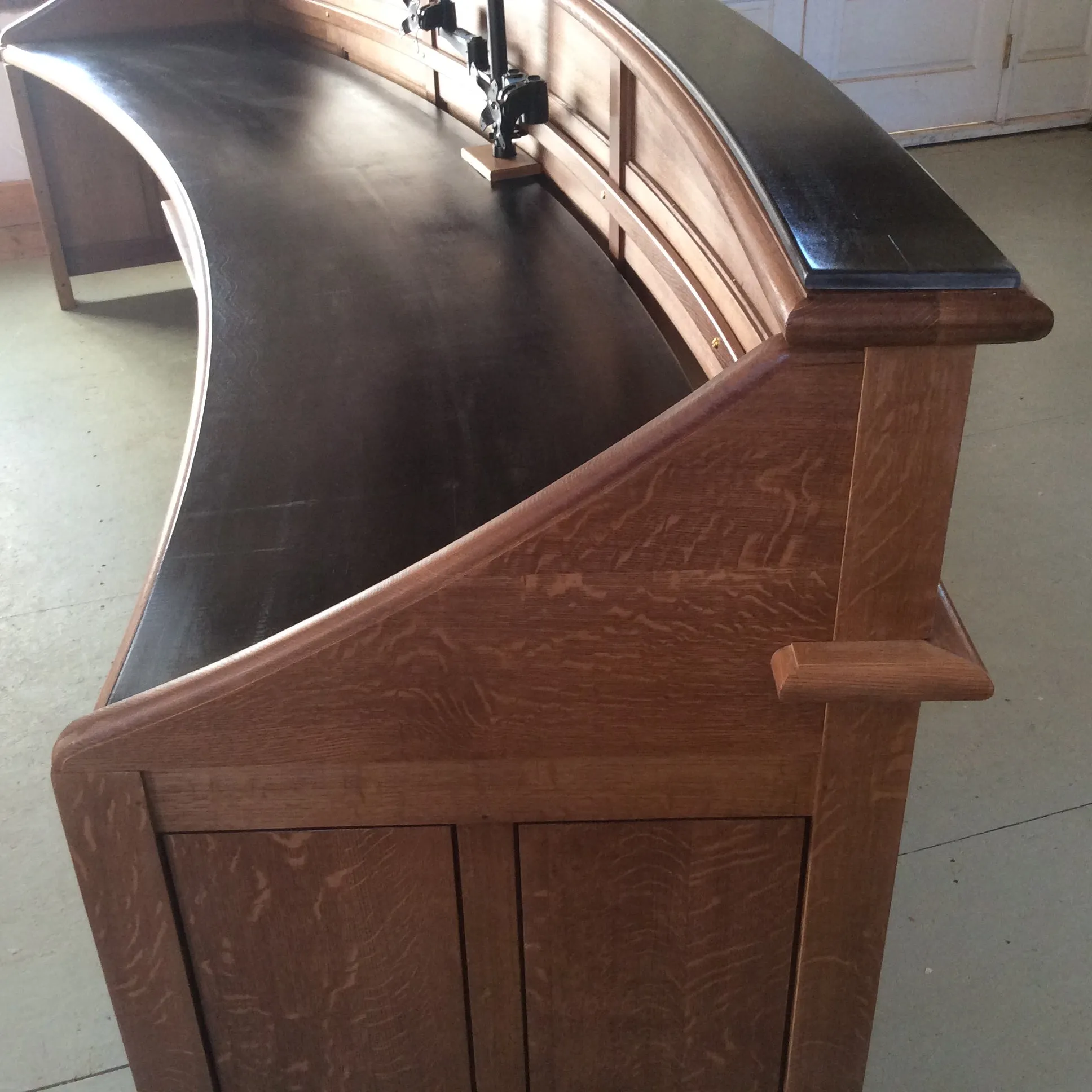 White Oak Reception Desk