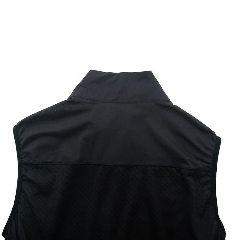 YKYW Men's Sleeveless Cycling Vest Windproof Waterproof Summer UPF50  Lightweight Breathable Waistcoat MTB Road Bike Windbreaker Bicycle Clothing Black Color
