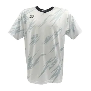 Yonex YTM8 Mens Badminton T-Shirt - White / Charcoal